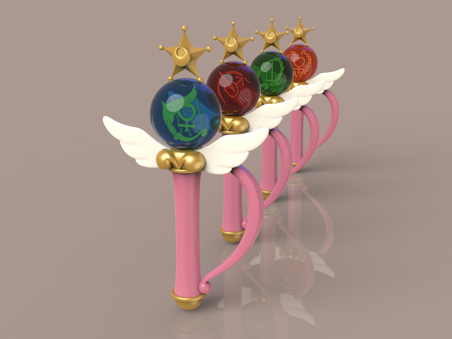 Sailor Moon - Sailor Guardians Crystal Change Rod - Original Series version [3D Print Files]