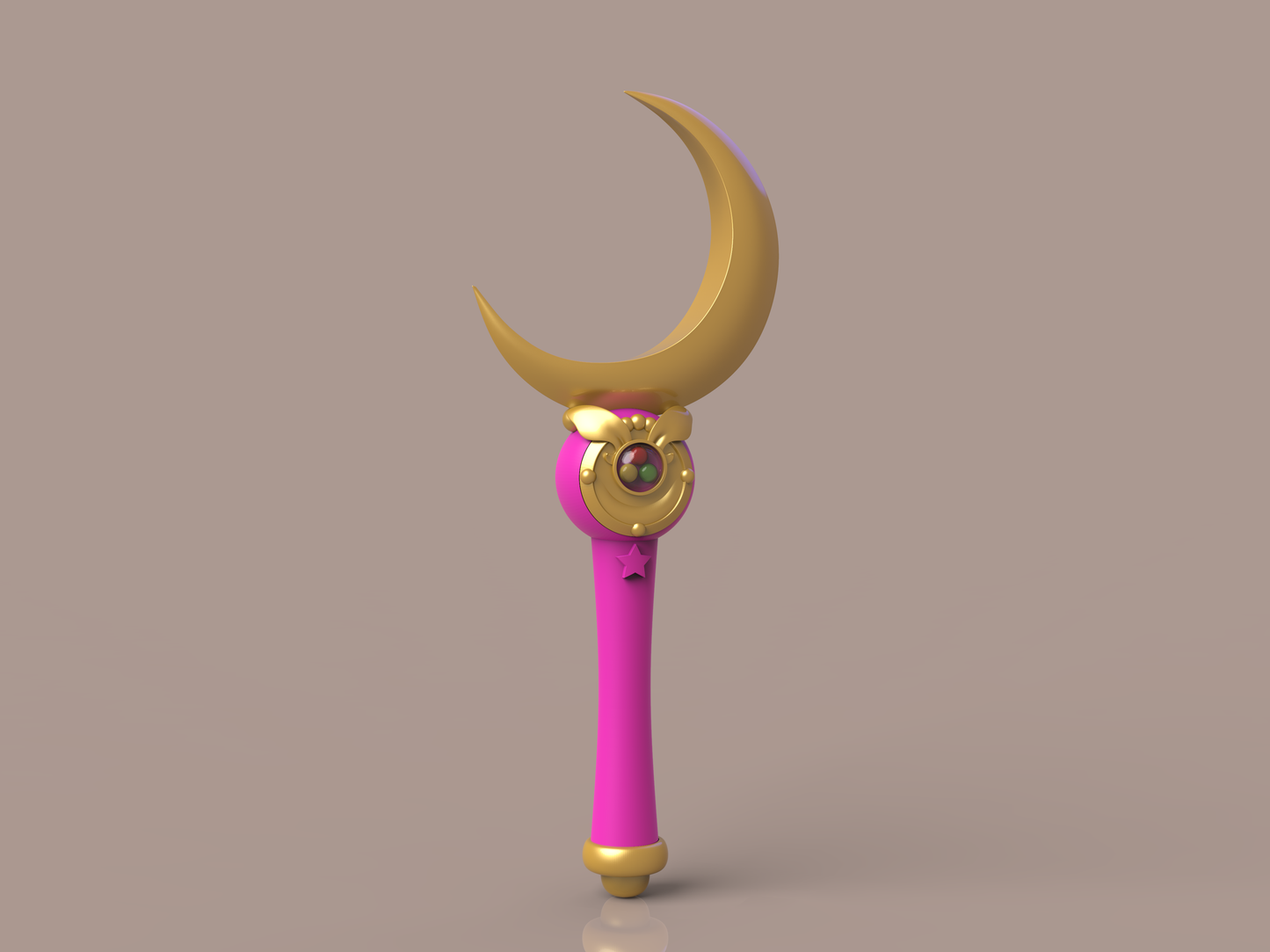 Sailor Moon - Moon Stick - EP25 version [3D Print Files]