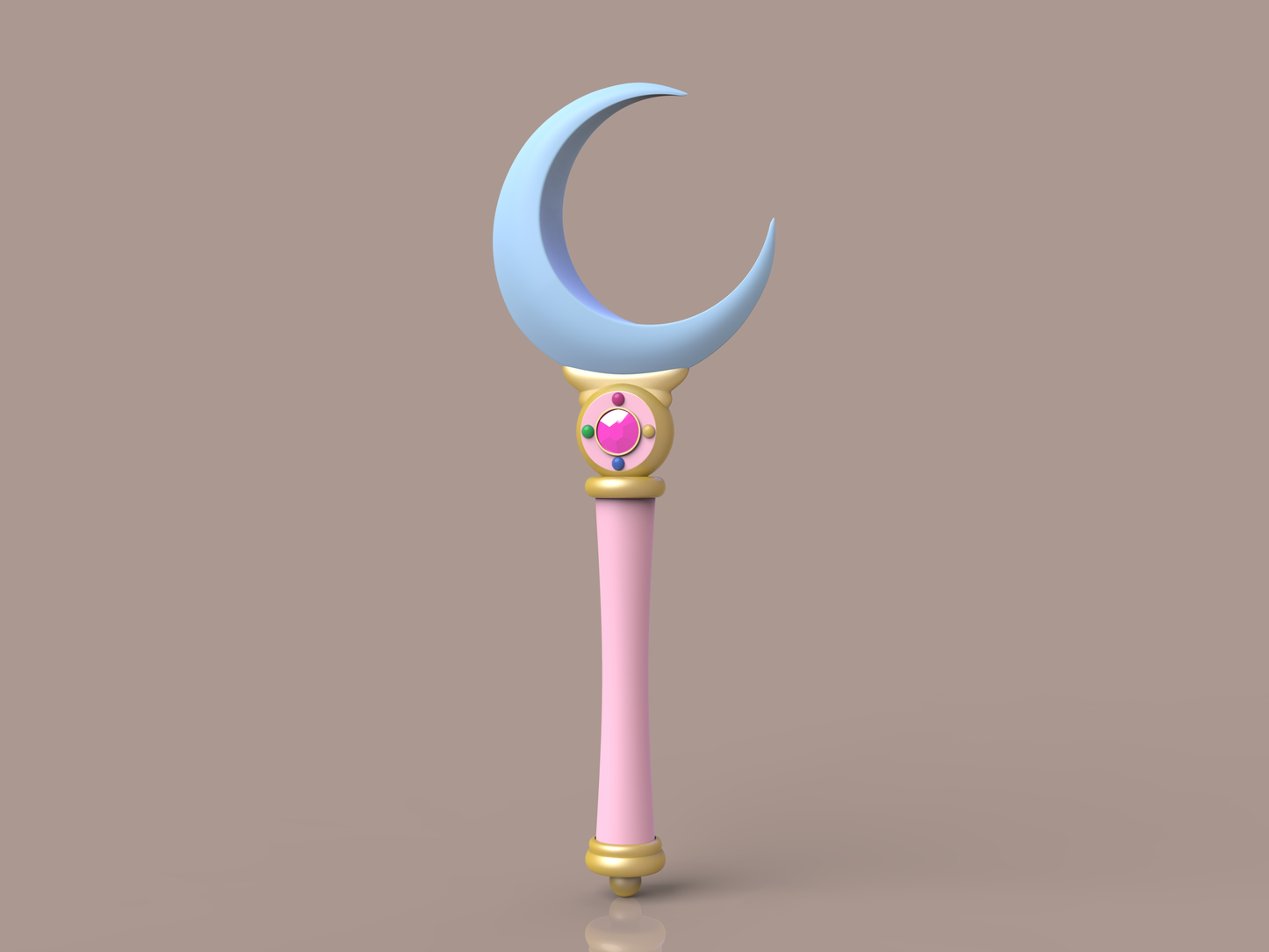 Sailor Moon - Moon Stick - Crystal Series version [3D Print Files]