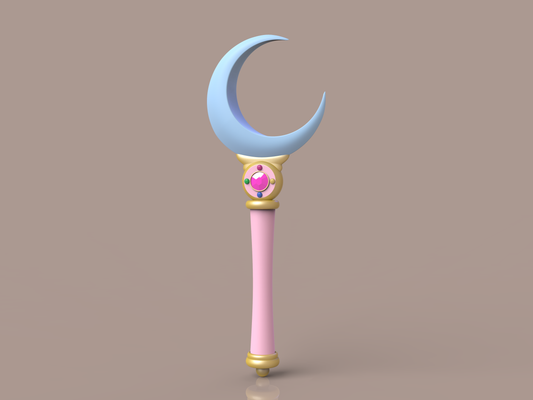 Sailor Moon - Moon Stick - Crystal Series version [3D Print Files]
