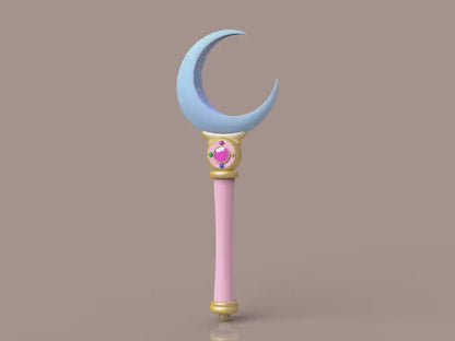 Sailor Moon - Moon Stick - Crystal Series version [3D Print Files]